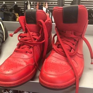 Nike air Jordan heritage Red high tops black label